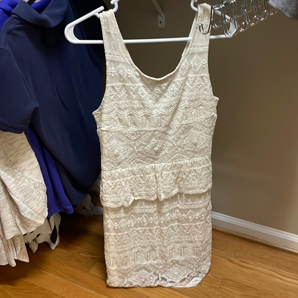 American eagle cream dress